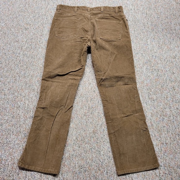 LL Bean Pants Mens 36x30 Brown Corduroy Standard Fit Trousers Hiking Outdoor - Picture 9 of 11
